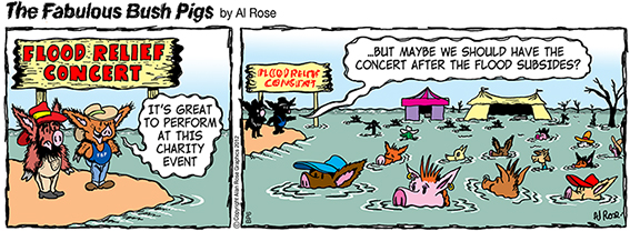 have concert after flood subsides