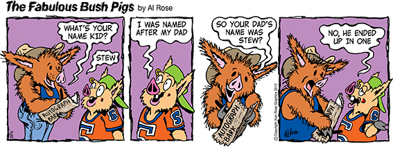 Named after dad in Stew