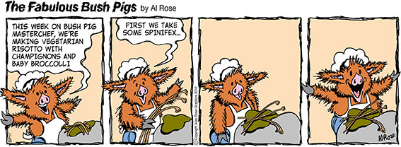 Bush Pig chef makes Spinifex Risotto