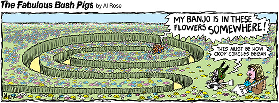 TP makes crop circles looking for banjo