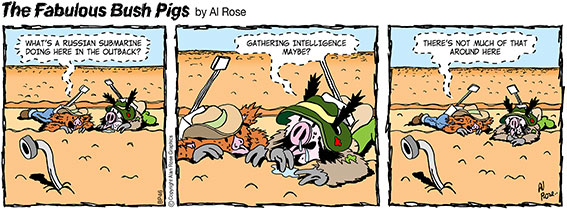 pipe as periscope in desert