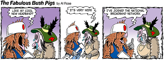 TP has broadband headband on