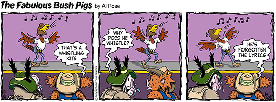 Whistling Kite forgets lyrics