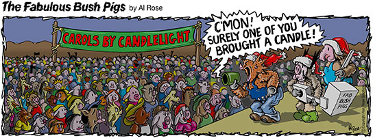 2016 Fabulous Bush Pig Xmas Card