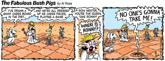 pigs are chess pieces