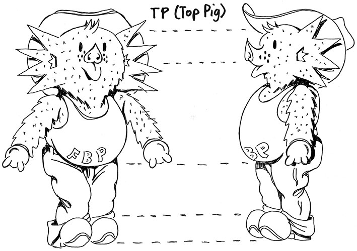 How to Draw TP - front fin