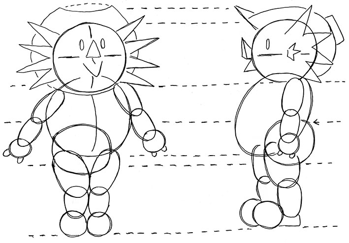 How to Draw TP - front rough