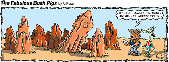 Anthill leans to the right