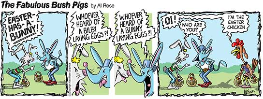 easter bilby cartoon strip