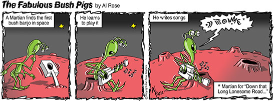 alien plays banjo