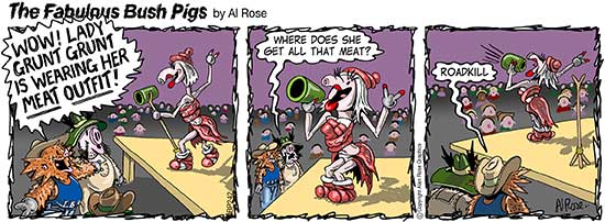 Lady Grunt Grunt’s meat dress