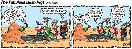 colour cartoon strip about a rowing race