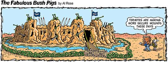 termites build Secure Mounds