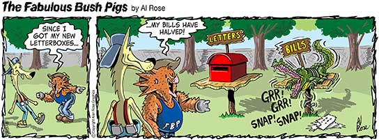 different letterboxes for bills