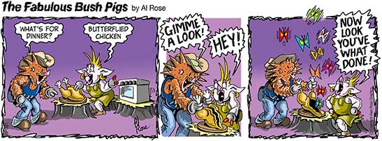 Butterflied Chicken with butterflies