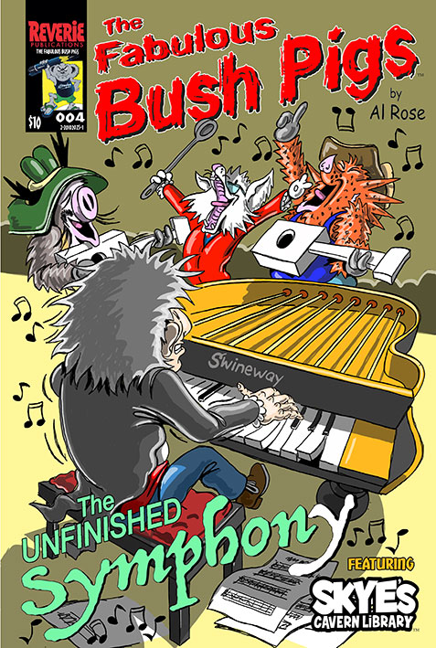 colour sample cover Fabulous Bush Pigs cover comic-4