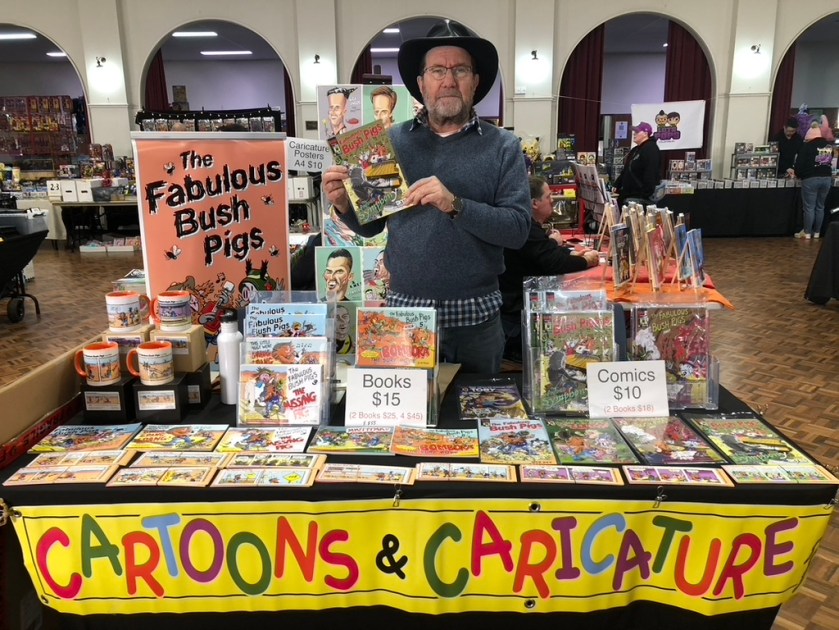 Stall at Geelong Comic Fair 27/7